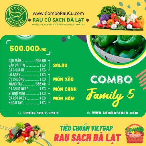 Combo Rau Củ Quả Đà Lạt